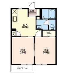 松阪駅 徒歩28分 2階の物件間取画像